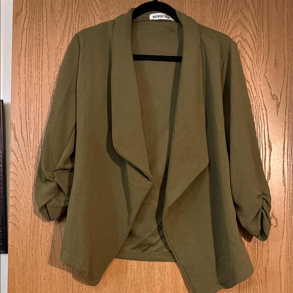 Doublju Stylish Olive Jacket